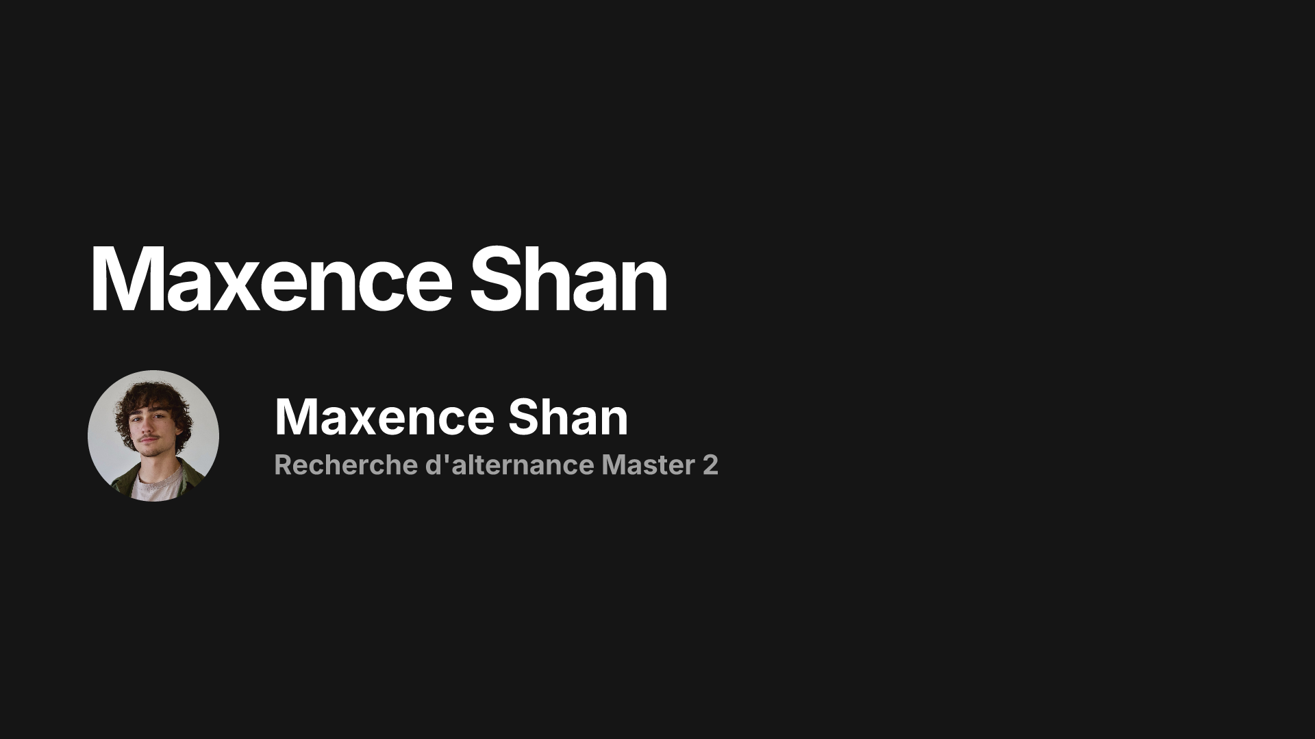 Maxence Shan